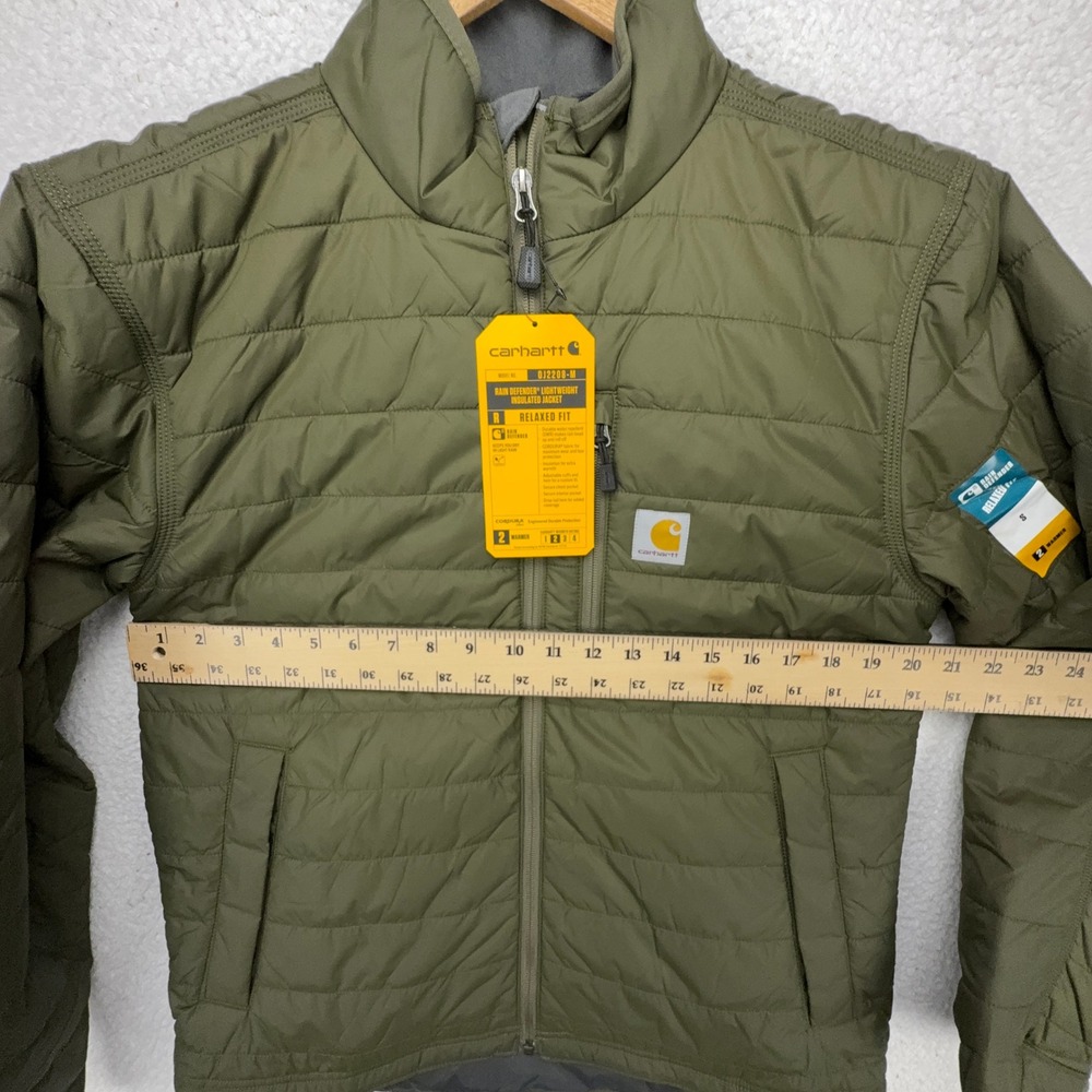 Carhartt Gilliam Rain Defender Insulated Jacket Mens Small Moss Green NWT - Picture 9 of 10